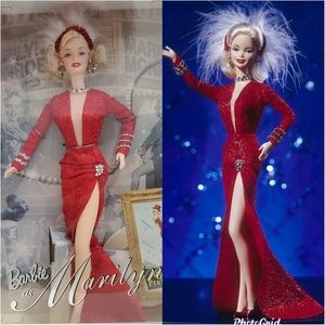 NRFB Vintage Marilyn Monroe™ Red Dress Gentlemen Prefer Blondes Barbie